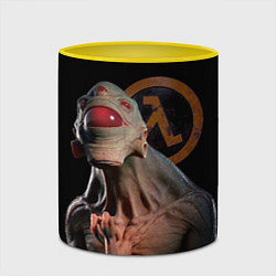 Кружка 3D Half life - vortigaunt, цвет: 3D-белый + желтый — фото 2