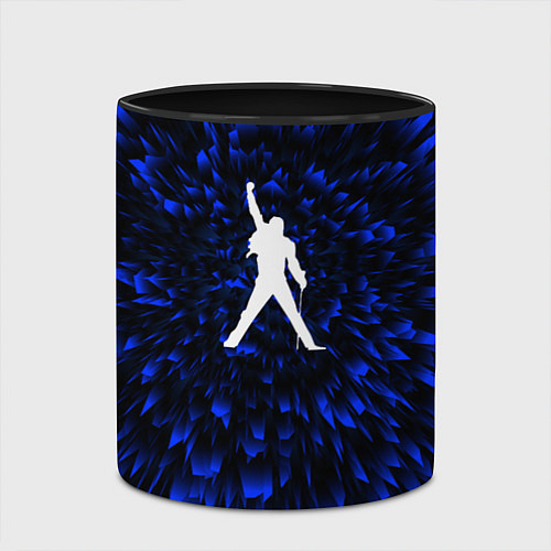 Кружка цветная Queen blue energy / 3D-Белый + черный – фото 2