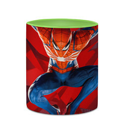 Кружка 3D Fly spiderman, цвет: 3D-белый + светло-зеленый — фото 2