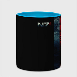 Кружка 3D Shepard N7 - светлый, цвет: 3D-белый + небесно-голубой — фото 2
