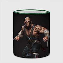 Кружка 3D Mortal kombat - baraka, цвет: 3D-зеленый кант — фото 2