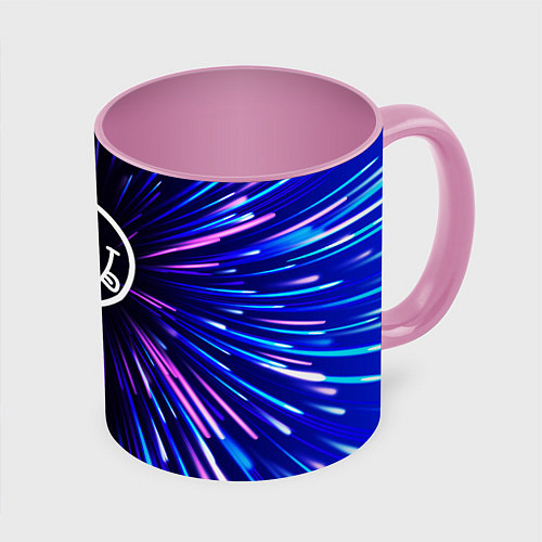 Кружка цветная Nirvana neon energy / 3D-Белый + розовый – фото 1