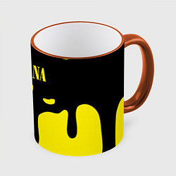 Кружка цветная Нирвана потёки