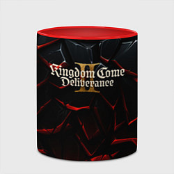 Кружка 3D Kingdom Come Deliverance 2 логотип, цвет: 3D-белый + красный — фото 2