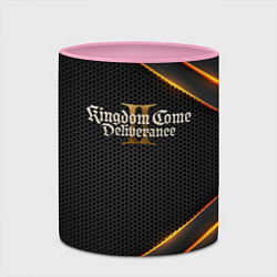 Кружка 3D Kingdom Come Deliverance 2 текстура из сетки, цвет: 3D-белый + розовый — фото 2