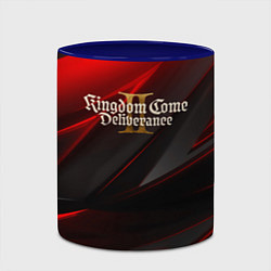 Кружка 3D Kingdom Come Deliverance 2 red black, цвет: 3D-белый + синий — фото 2