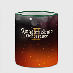 Кружка 3D Kingdom Come Deliverance 2 logo, цвет: 3D-зеленый кант — фото 2