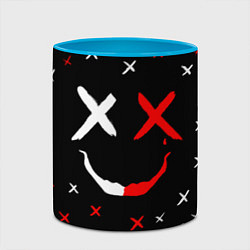 Кружка 3D Smile face, цвет: 3D-белый + небесно-голубой — фото 2