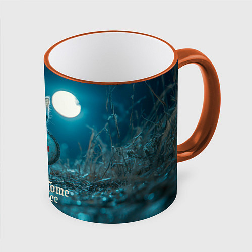 Кружка цветная Kingdom Come Deliverance 2 котик рыцарь / 3D-Оранжевый кант – фото 1