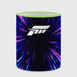 Кружка 3D Forza Horizon neon energy, цвет: 3D-светло-зеленый кант — фото 2