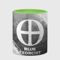 Кружка 3D Blue Exorcist - grey gradient, цвет: 3D-белый + светло-зеленый — фото 2