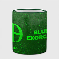 Кружка 3D Blue Exorcist - green gradient по-горизонтали, цвет: 3D-зеленый кант — фото 2