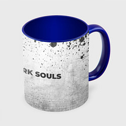 Кружка 3D Dark Souls - white gradient по-горизонтали, цвет: 3D-белый + синий