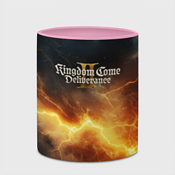 Кружка 3D Logo Kingdom Come Deliverance 2, цвет: 3D-белый + розовый — фото 2