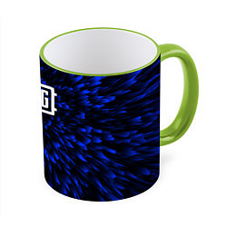 Кружка 3D PUBG blue energy, цвет: 3D-светло-зеленый кант