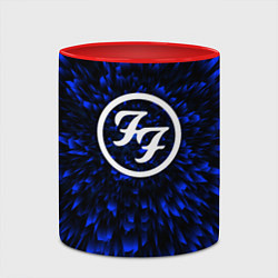 Кружка 3D Foo Fighters blue energy, цвет: 3D-белый + красный — фото 2