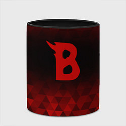 Кружка 3D Beastars red poly, цвет: 3D-белый + черный — фото 2