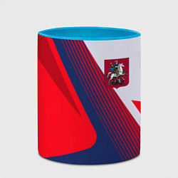 Кружка 3D Герб Москвы, цвет: 3D-белый + небесно-голубой — фото 2