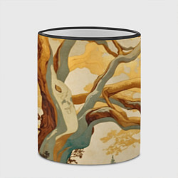 Кружка 3D Дерево в японском стиле, цвет: 3D-черный кант — фото 2