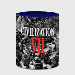 Кружка 3D Civilization VII, цвет: 3D-белый + синий — фото 2
