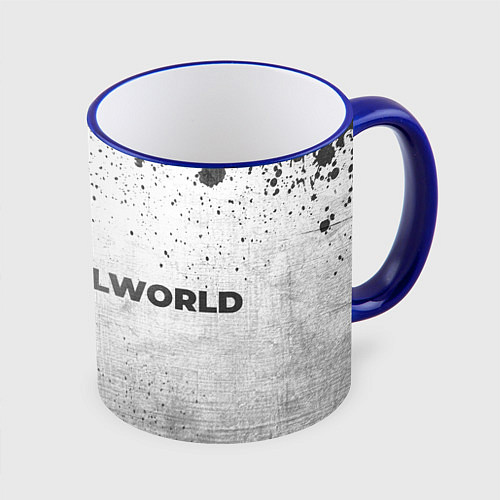 Кружка цветная Palworld - white gradient по-горизонтали / 3D-Синий кант – фото 1