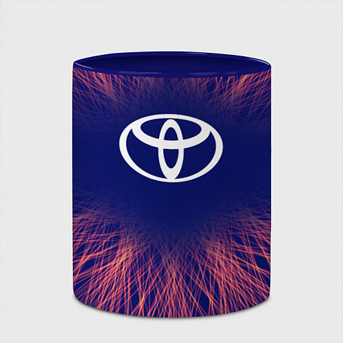 Кружка цветная Toyota red energy / 3D-Белый + синий – фото 2
