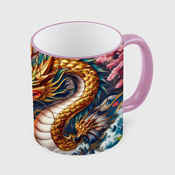 Кружка цветная Dragon tattoo - irezumi