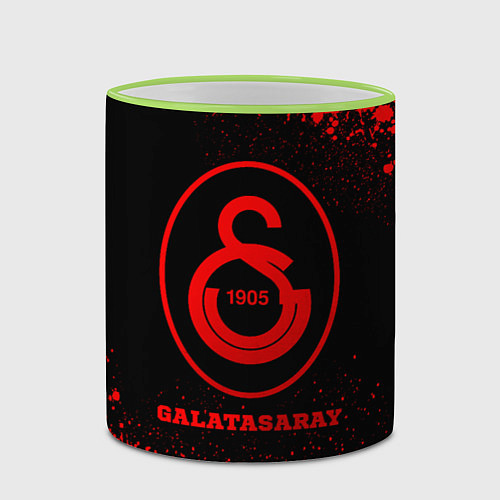 Кружка цветная Galatasaray - red gradient / 3D-Светло-зеленый кант – фото 2