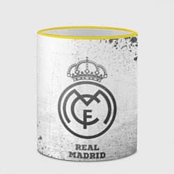 Кружка 3D Real Madrid - white gradient, цвет: 3D-желтый кант — фото 2