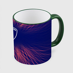 Кружка 3D Lamborghini red energy, цвет: 3D-зеленый кант