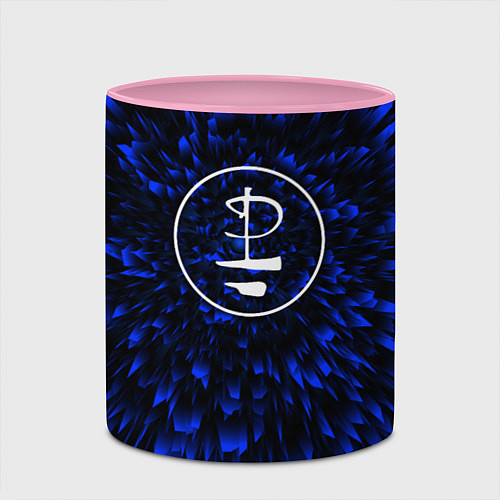 Кружка цветная Pink Floyd blue energy / 3D-Белый + розовый – фото 2