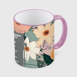 Кружка 3D Инструкция по обращению с женой, цвет: 3D-розовый кант