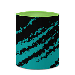 Кружка 3D The color is black and light blue, цвет: 3D-белый + светло-зеленый — фото 2