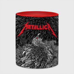 Кружка 3D Metallica - scavenger on the skull, цвет: 3D-белый + красный — фото 2
