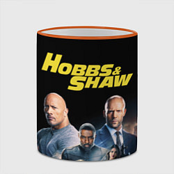 Кружка 3D Hobbs & Shaw, цвет: 3D-оранжевый кант — фото 2