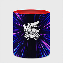 Кружка 3D Tokyo Ghoul neon energy, цвет: 3D-белый + красный — фото 2