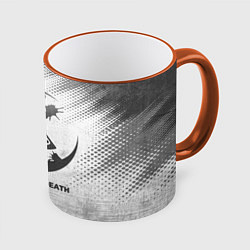 Кружка 3D Angels of Death - white gradient, цвет: 3D-оранжевый кант