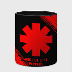 Кружка 3D Red Hot Chili Peppers - red gradient, цвет: 3D-белый + черный — фото 2