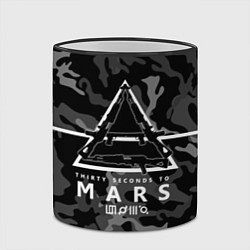 Кружка 3D 30 Seconds to Mars - poster, цвет: 3D-черный кант — фото 2
