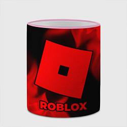 Кружка 3D Roblox - red gradient, цвет: 3D-розовый кант — фото 2