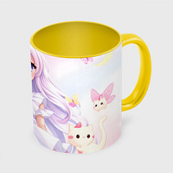 Кружка цветная Аниме в светлых оттенках