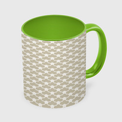 Кружка цветная Геометричный узор в японском стиле