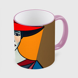 Кружка цветная Дама с веером