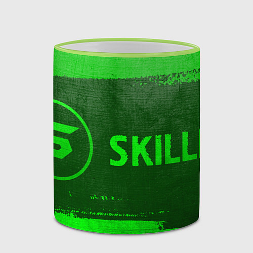 Кружка цветная Skillet - green gradient по-горизонтали / 3D-Светло-зеленый кант – фото 2