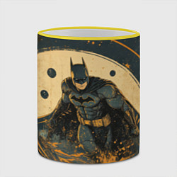 Кружка 3D Бэтмен крадется, цвет: 3D-желтый кант — фото 2