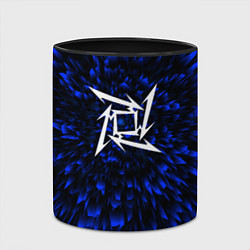 Кружка 3D Metallica blue energy, цвет: 3D-белый + черный — фото 2