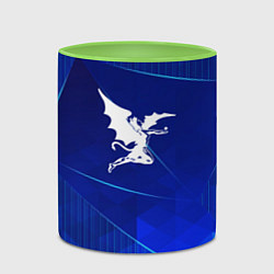 Кружка 3D Black Sabbath blue poly, цвет: 3D-белый + светло-зеленый — фото 2