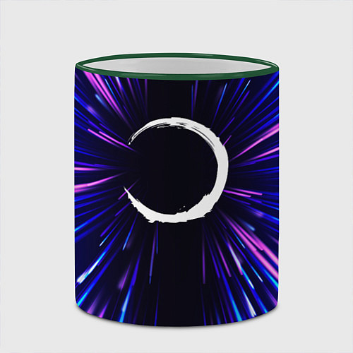 Кружка цветная Demon Slayer neon energy / 3D-Зеленый кант – фото 2