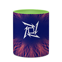 Кружка 3D Metallica red energy, цвет: 3D-белый + светло-зеленый — фото 2