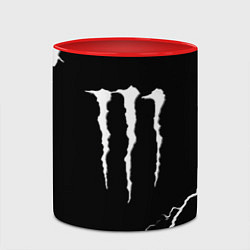 Кружка 3D Monster energy storm energy, цвет: 3D-белый + красный — фото 2